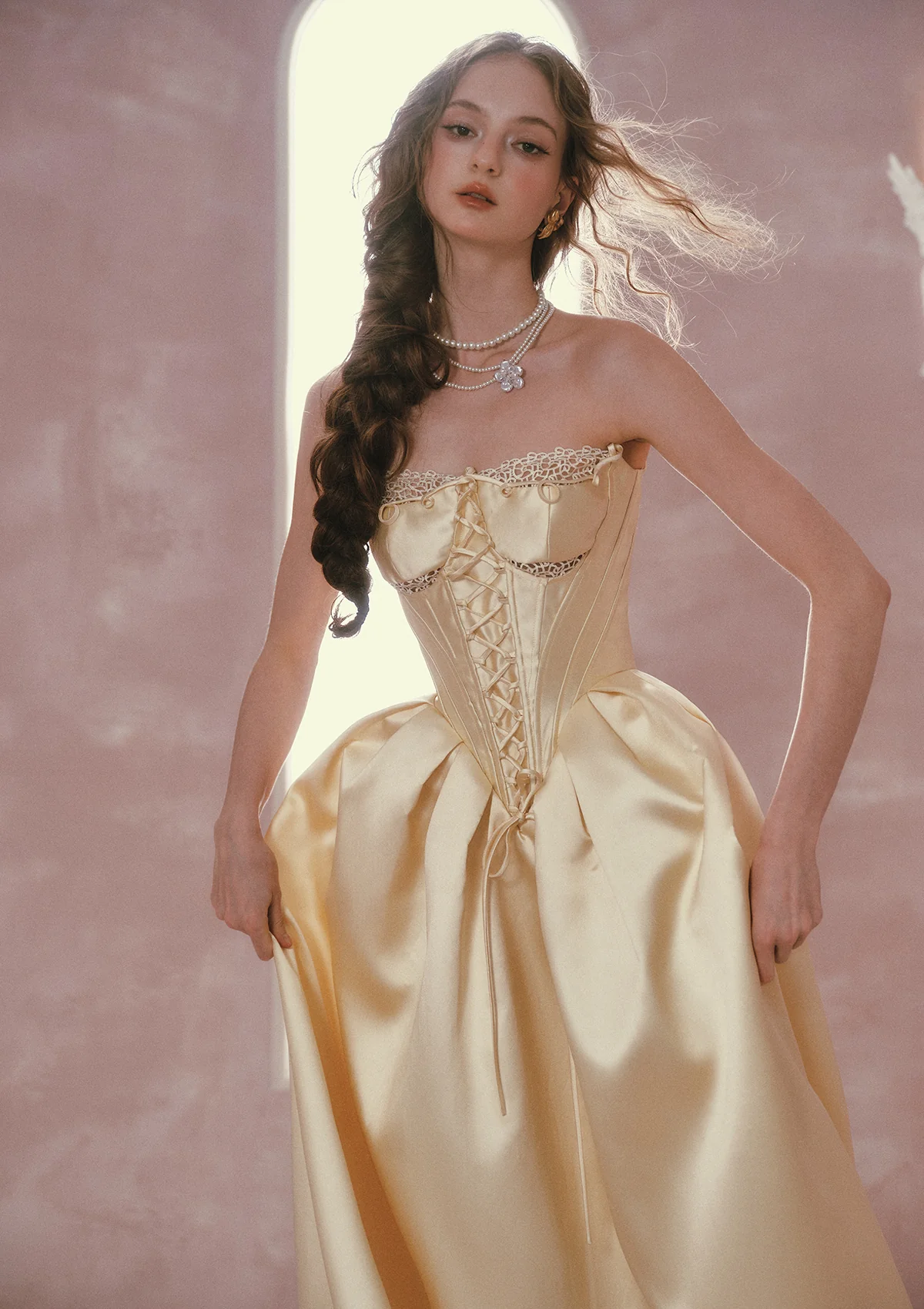 Belle's Gilded Corset Dress - Image 3