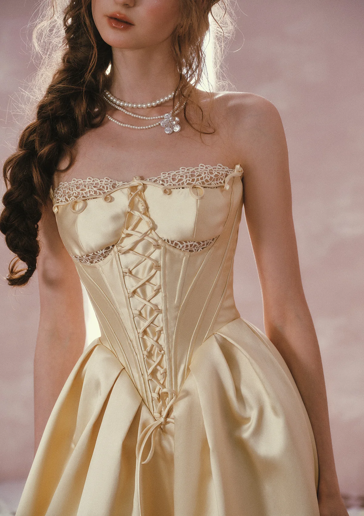 Belle's Gilded Corset Dress - Image 5