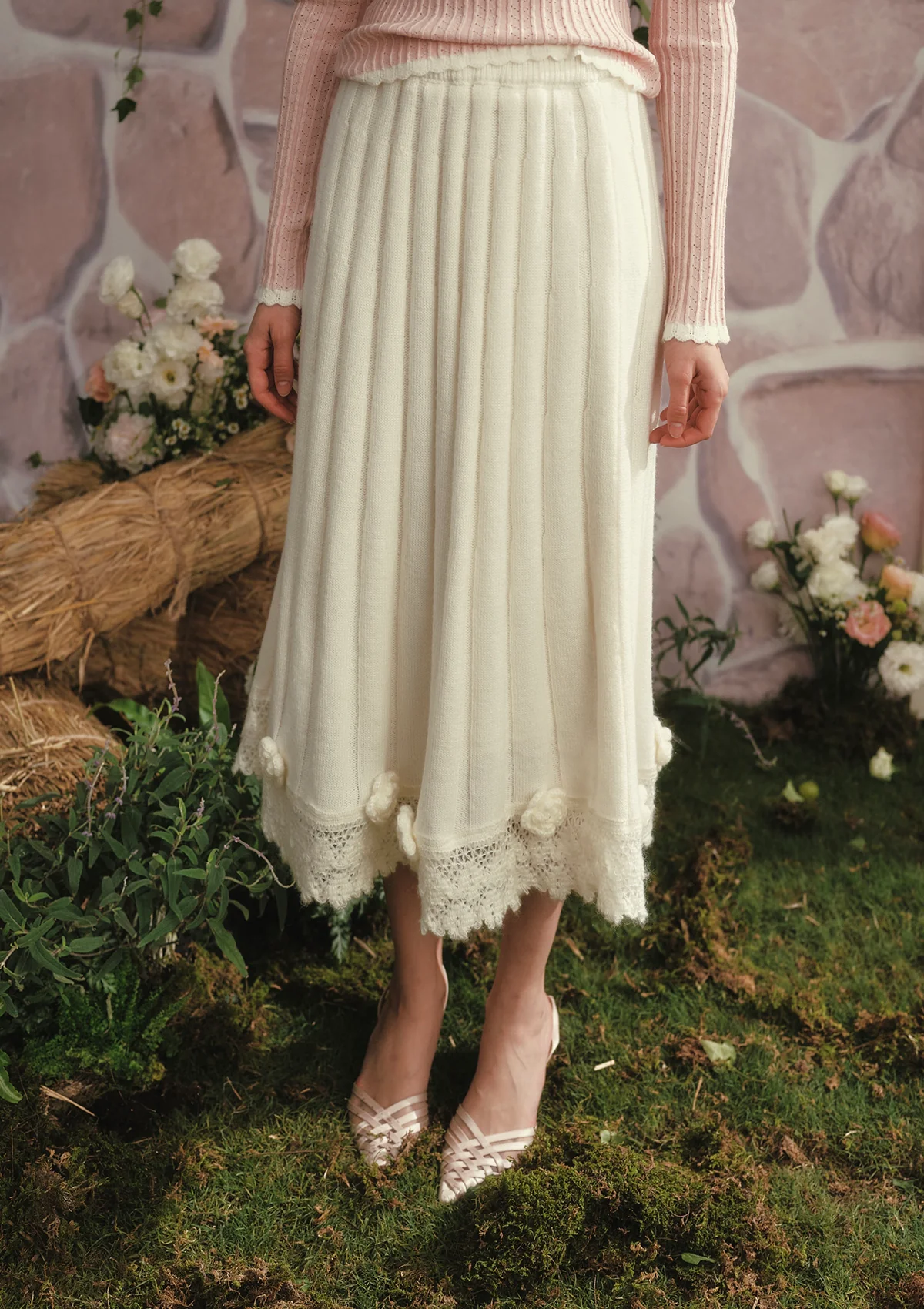 Berry Yogurt Knit Skirt - Image 5