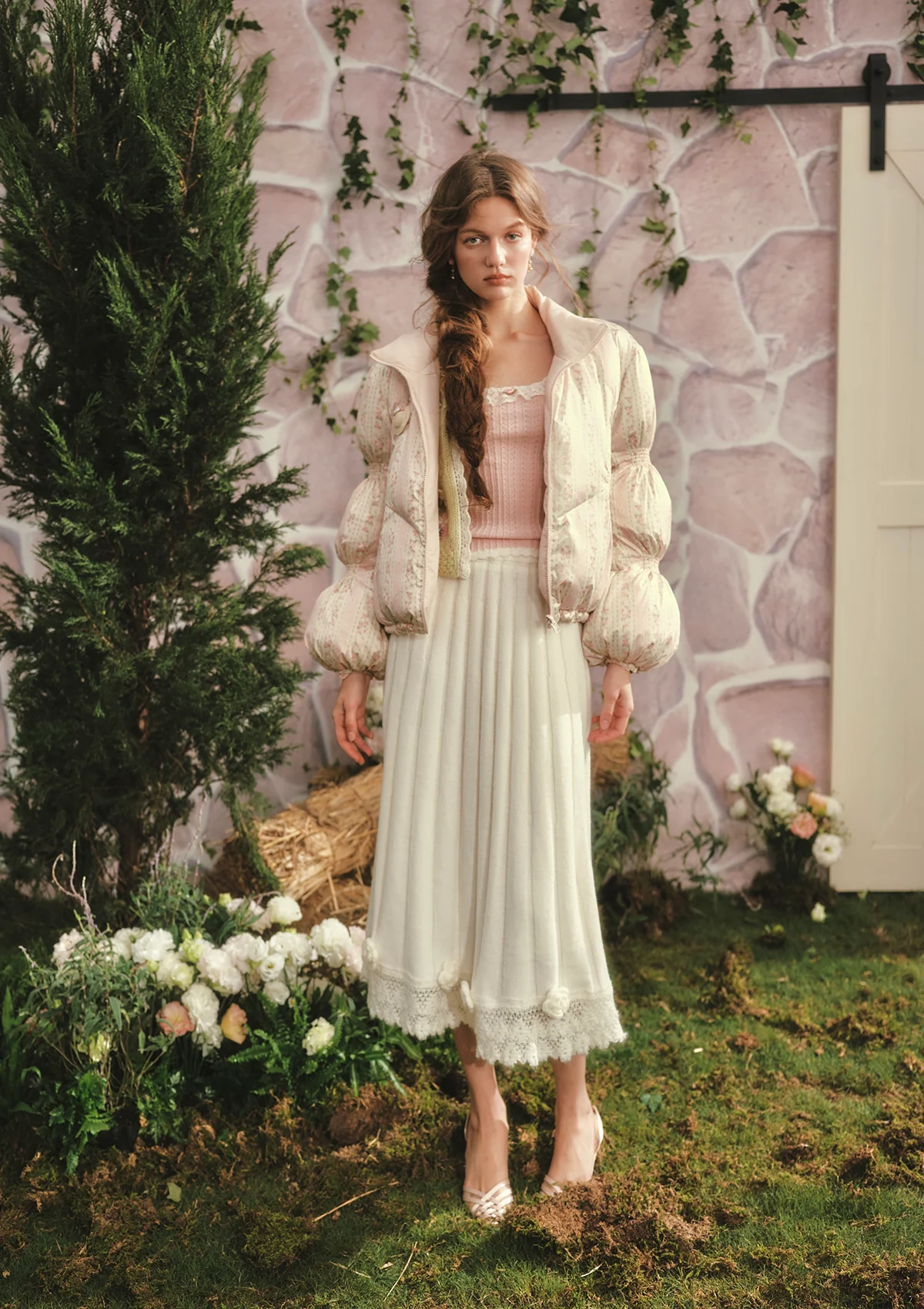 Berry Yogurt Knit Skirt - Image 9