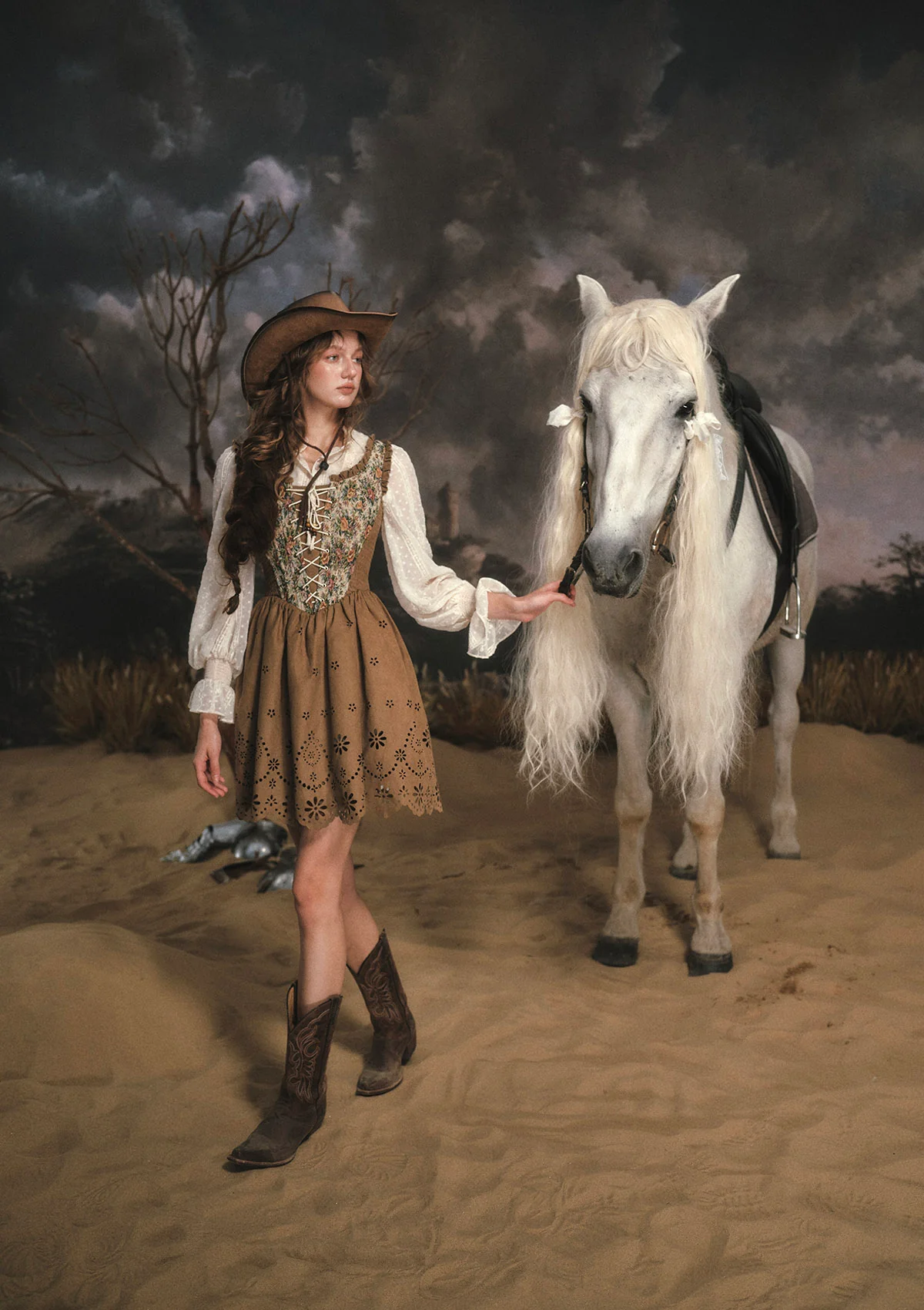Classical Jialilve Suede Dress - Image 7