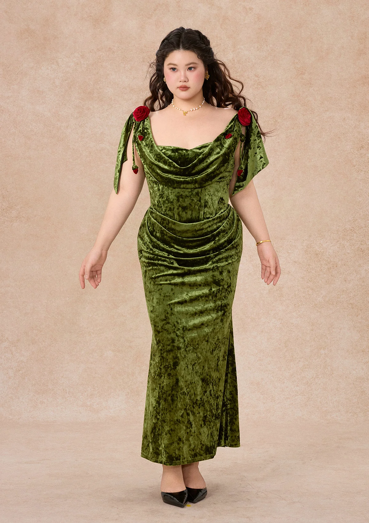 Curve & Plus Greenwood Rose Metamorphosis Dress - Image 3