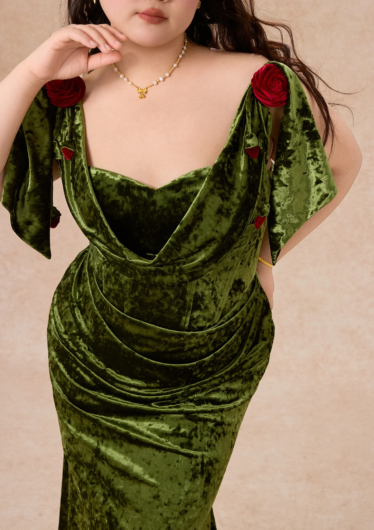 Curve & Plus Greenwood Rose Metamorphosis Dress - Image 4