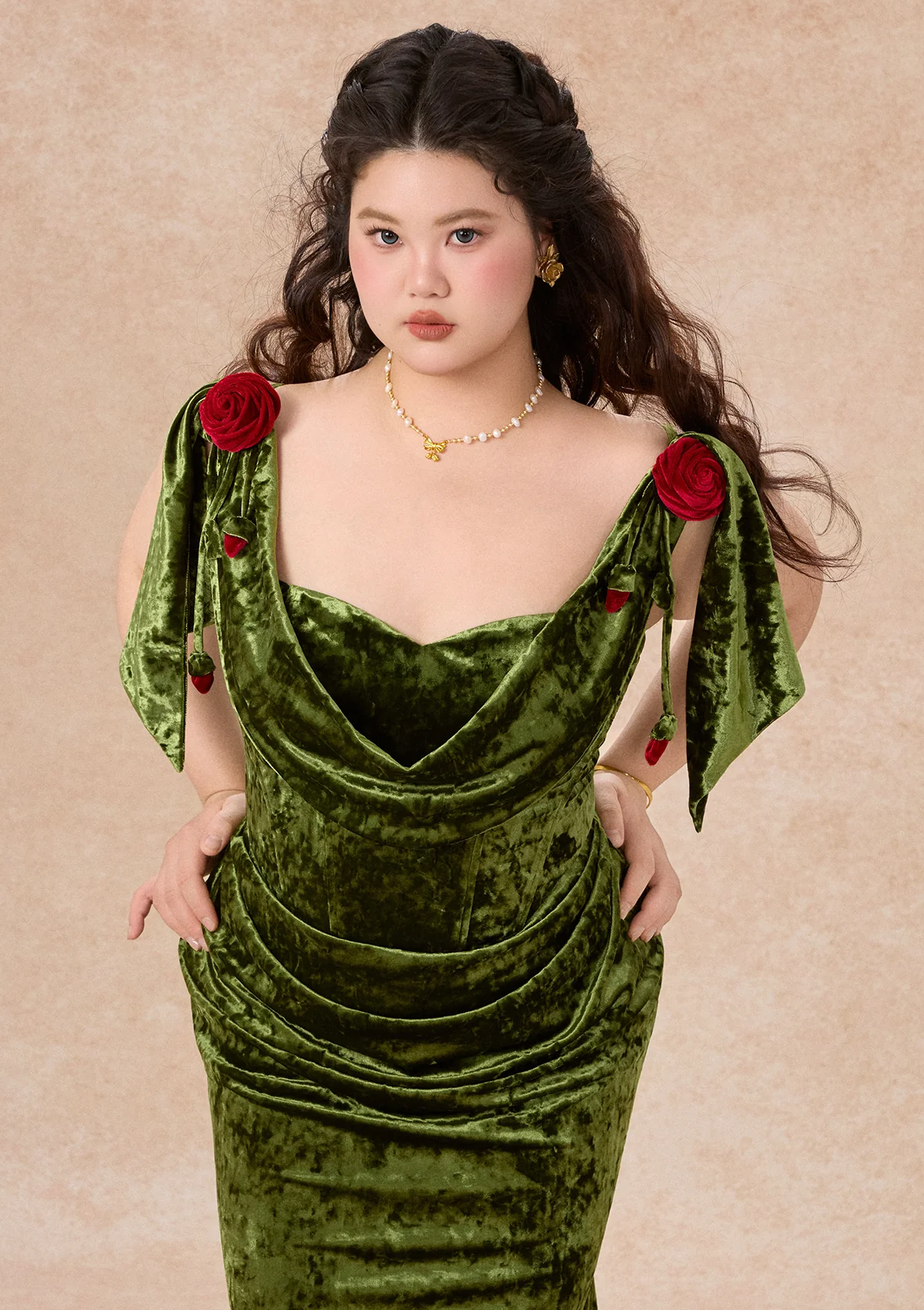 Curve & Plus Greenwood Rose Metamorphosis Dress - Image 8