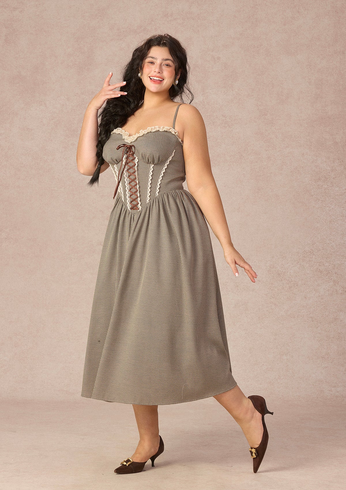 Curve&Plus Bear Date Dress(Long) - Image 3