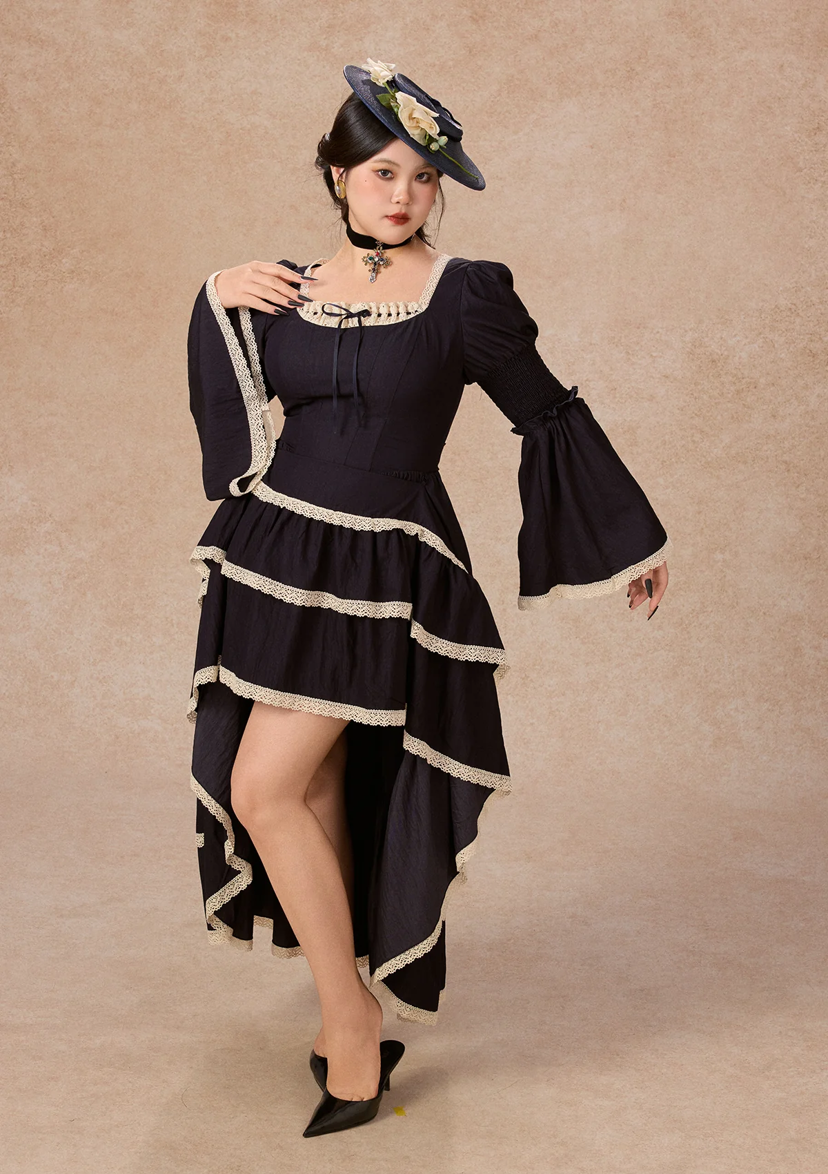 Curve&Plus Sapphire Blue Waltz Corset Dress - Image 6