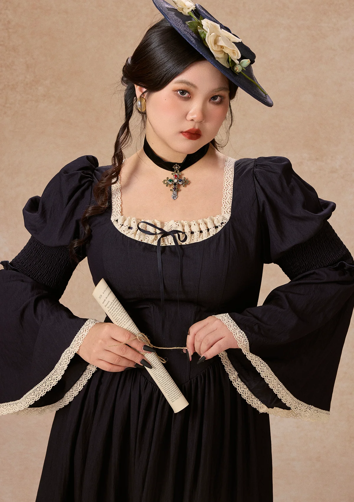 Curve&Plus Sapphire Blue Waltz Corset Dress - Image 9