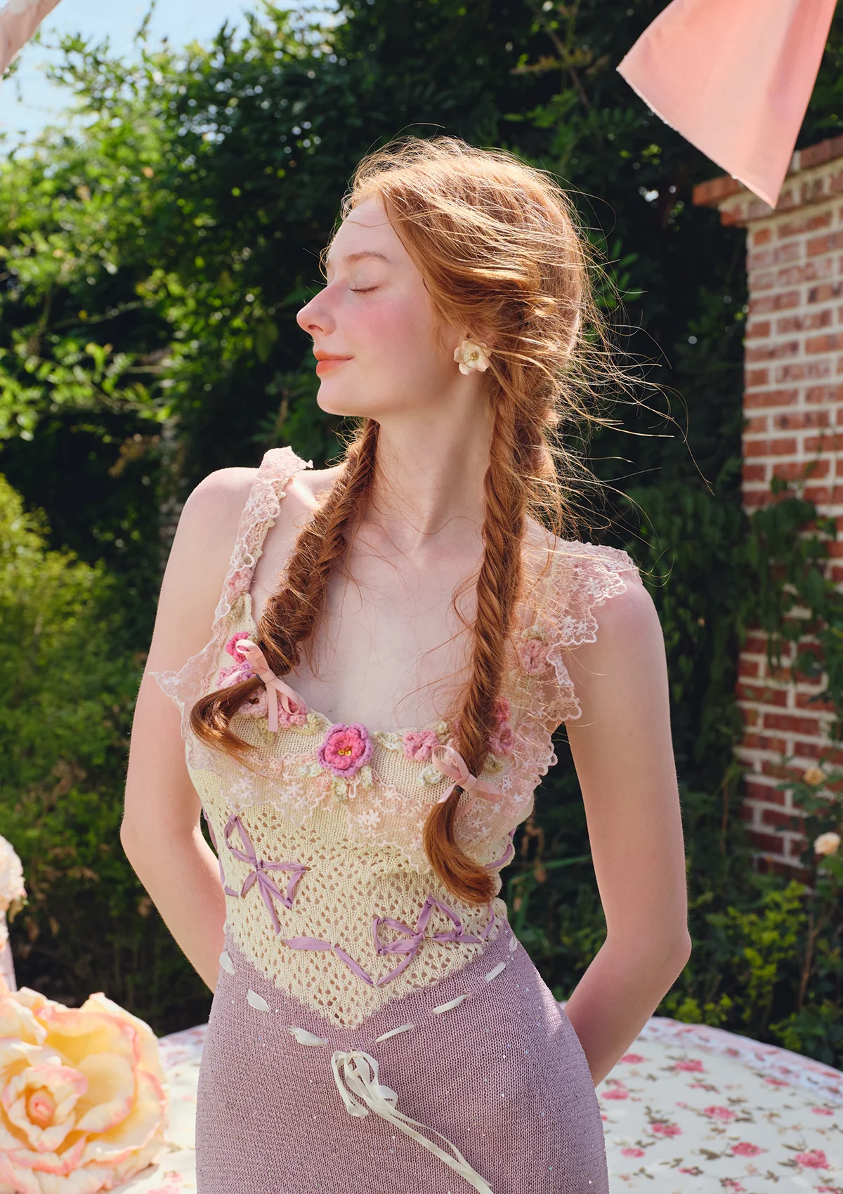 Floral Beauty Banquet Knit Dress - Image 6