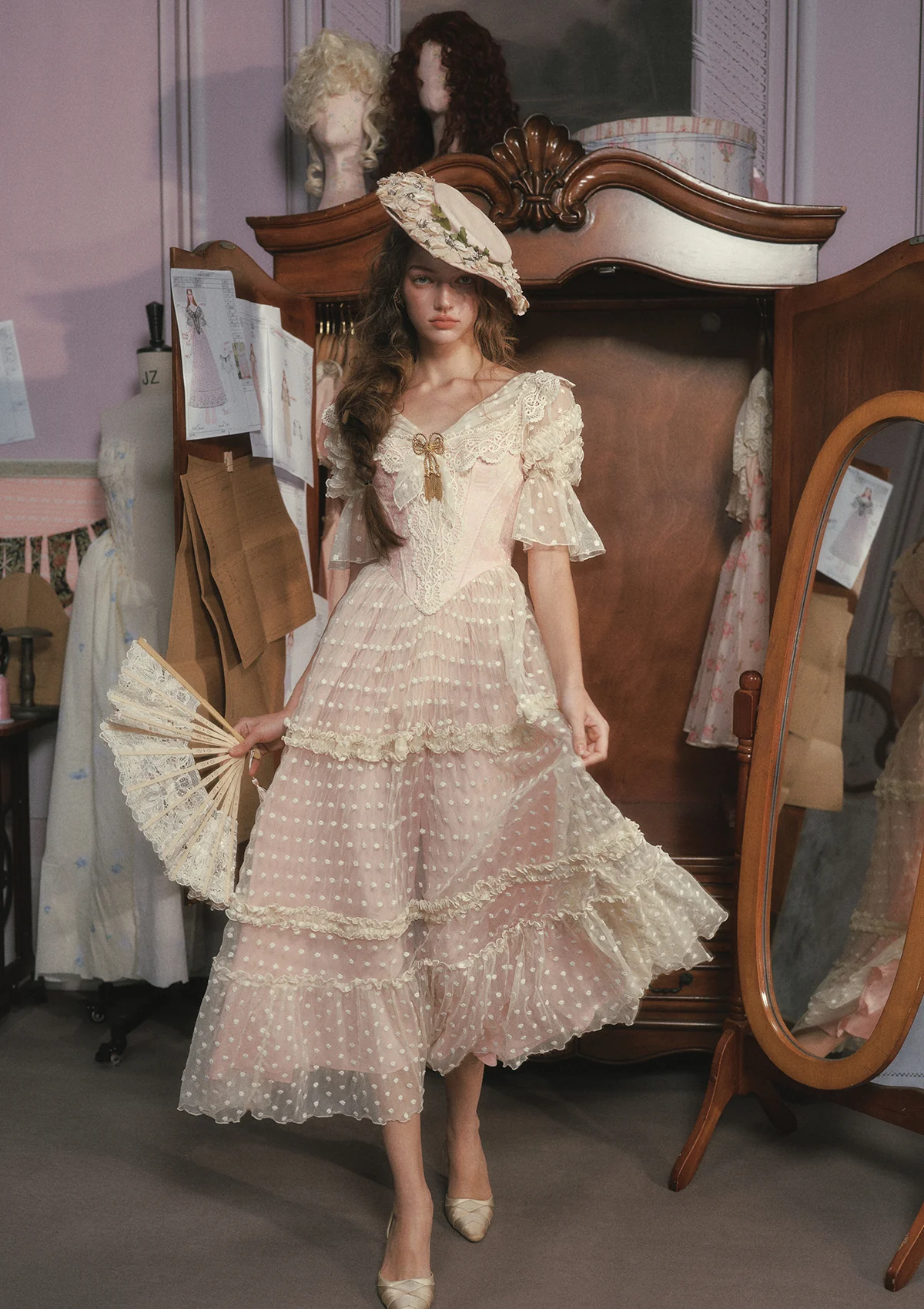 Gilded Invitation Dress（Pink） - Image 7