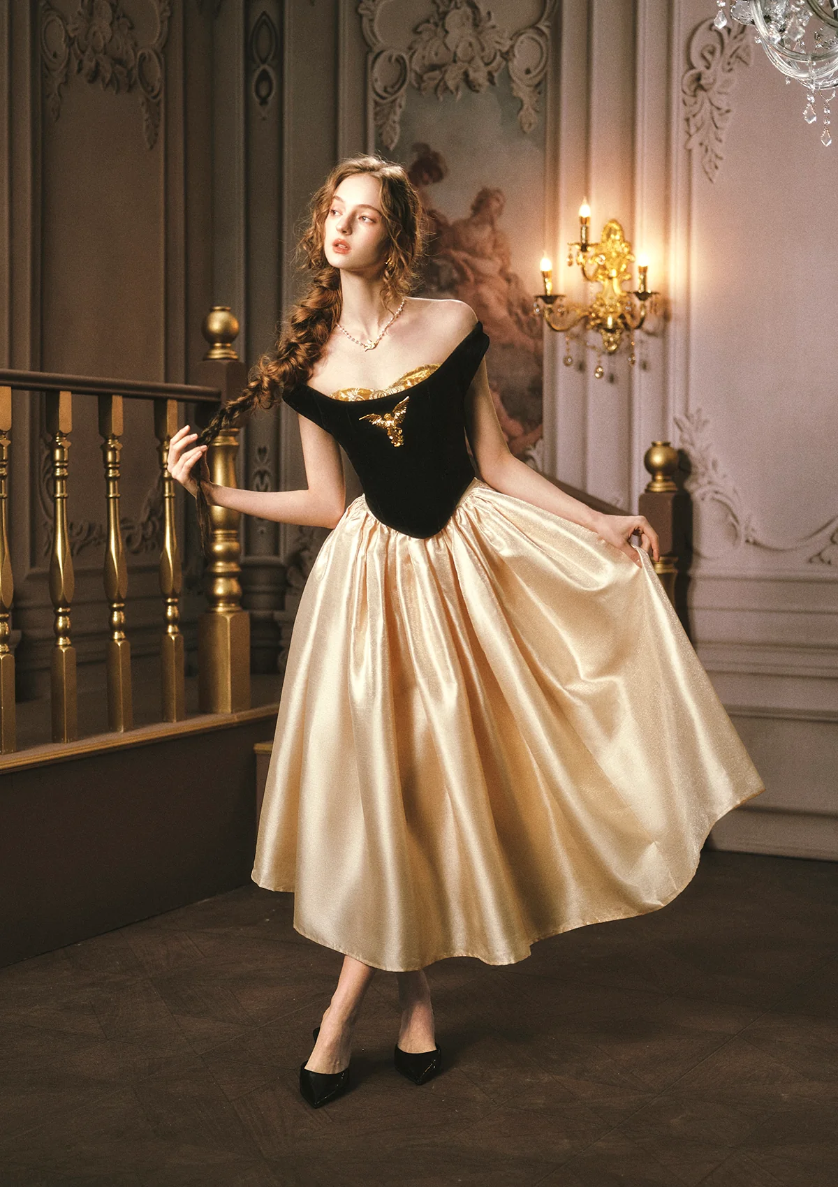 Golden Eagle Goddess Corset - Image 3