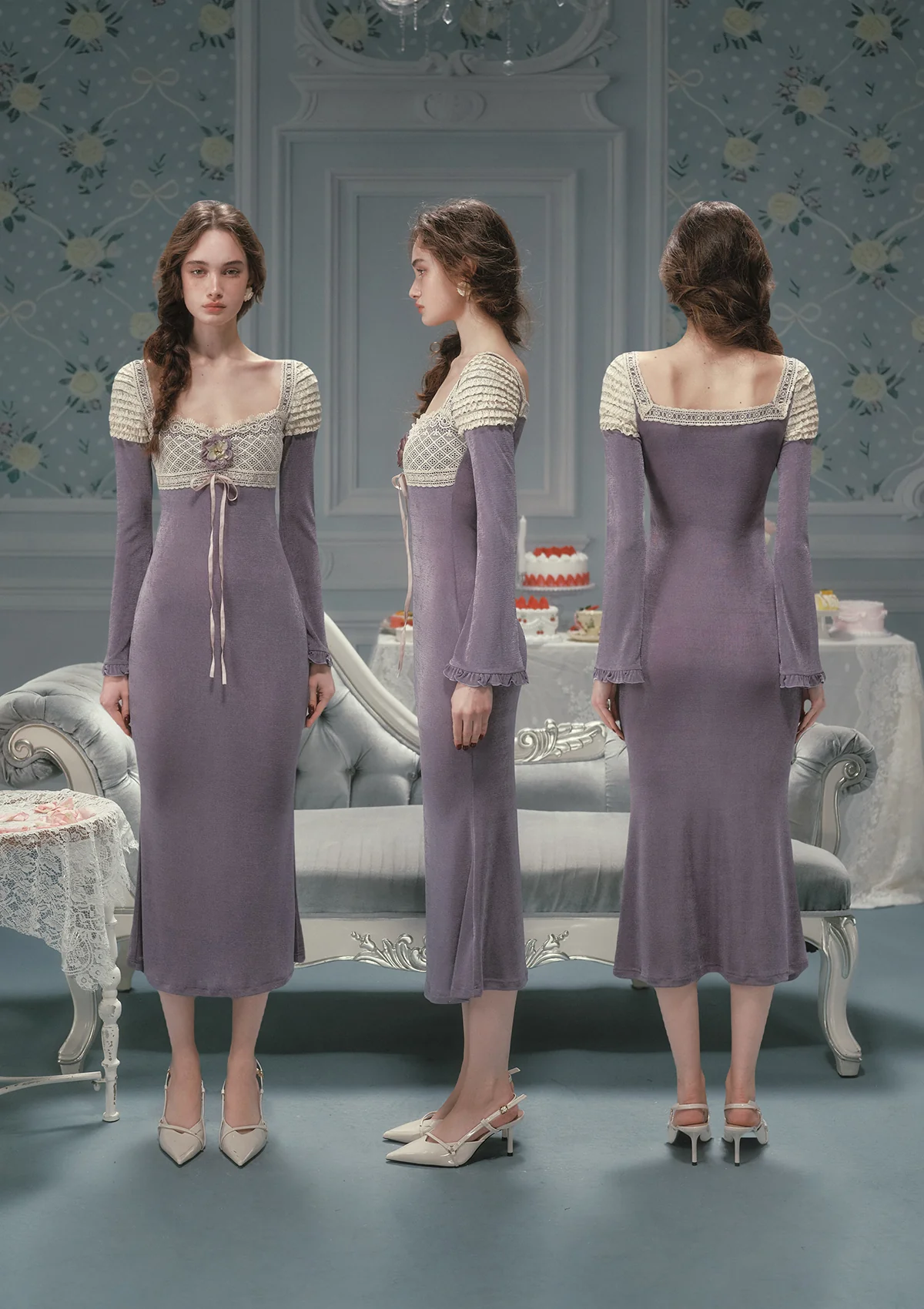 Iris Dream Knit Dress - Image 3