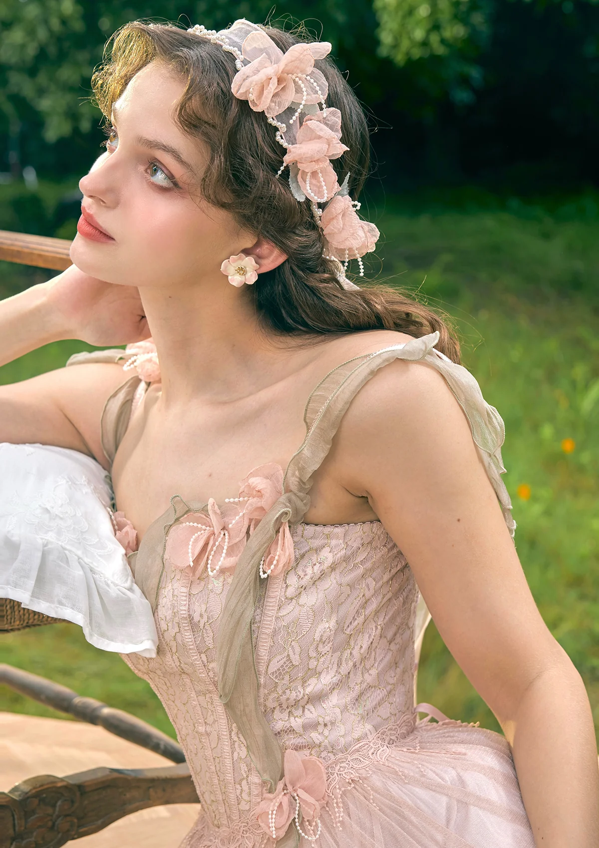 Flower Kissing Wonderland Corset Dress - Image 4