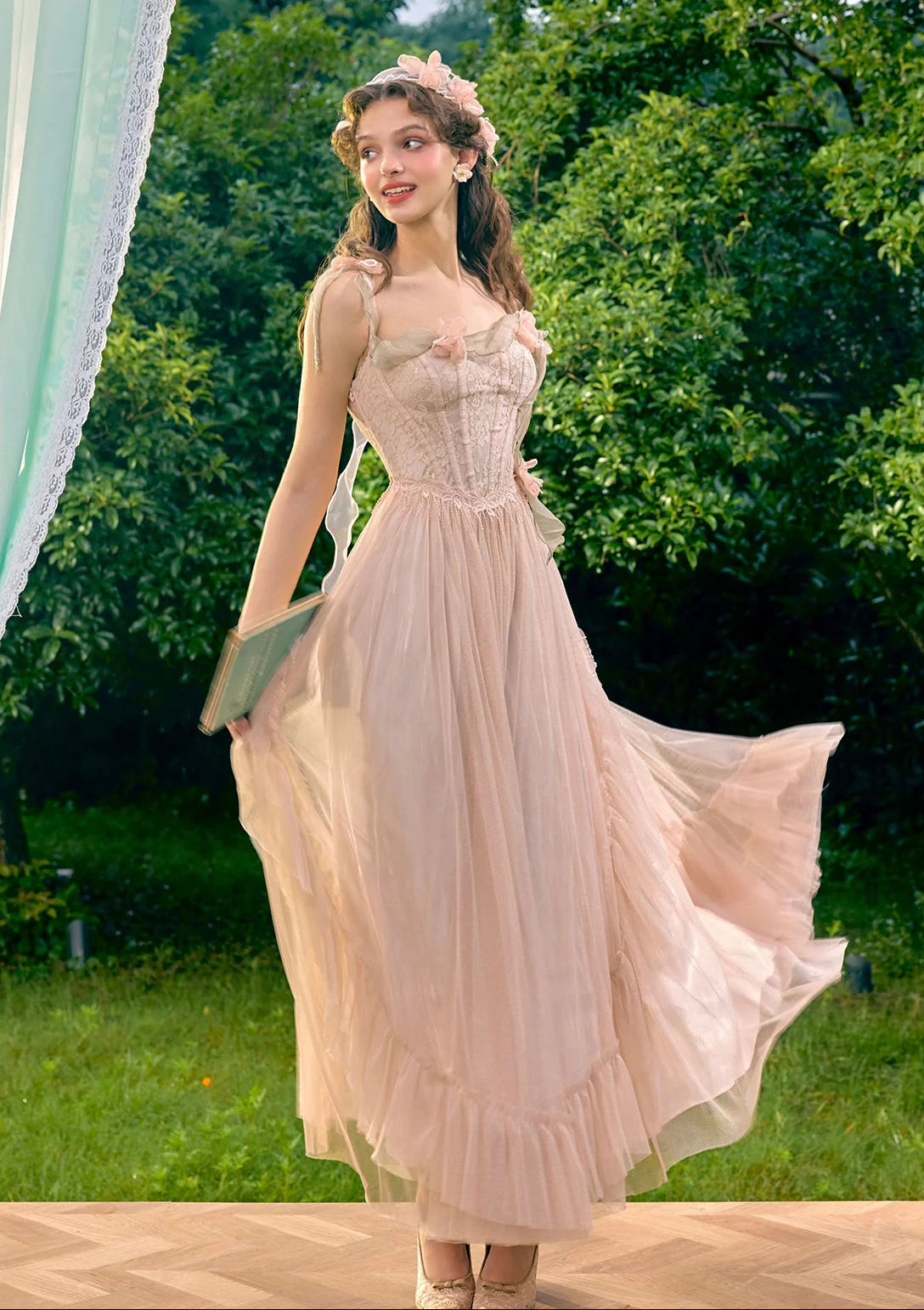 Flower Kissing Wonderland Corset Dress - Image 6
