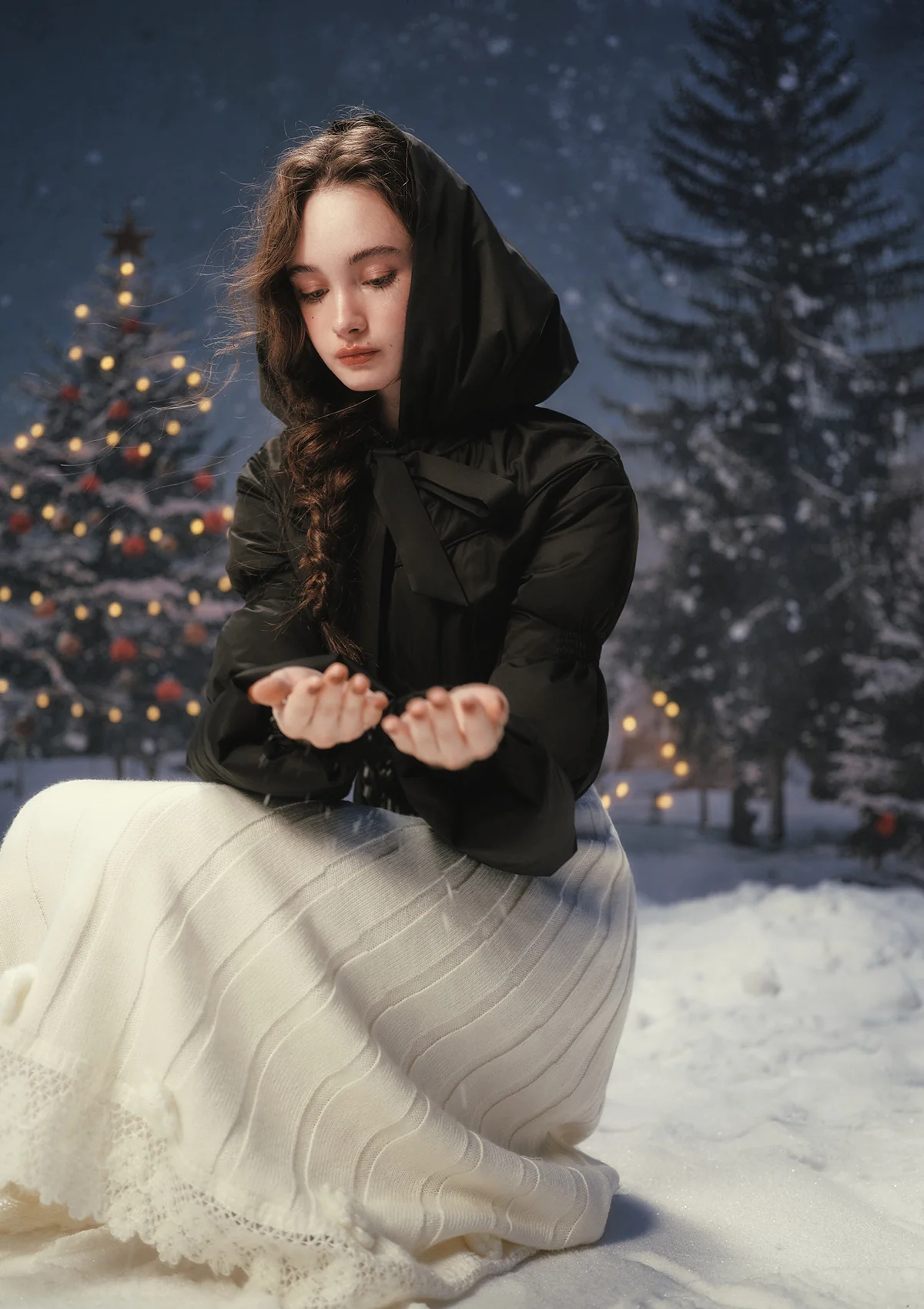 "Little Black Warrior"Down Jacket - Image 5