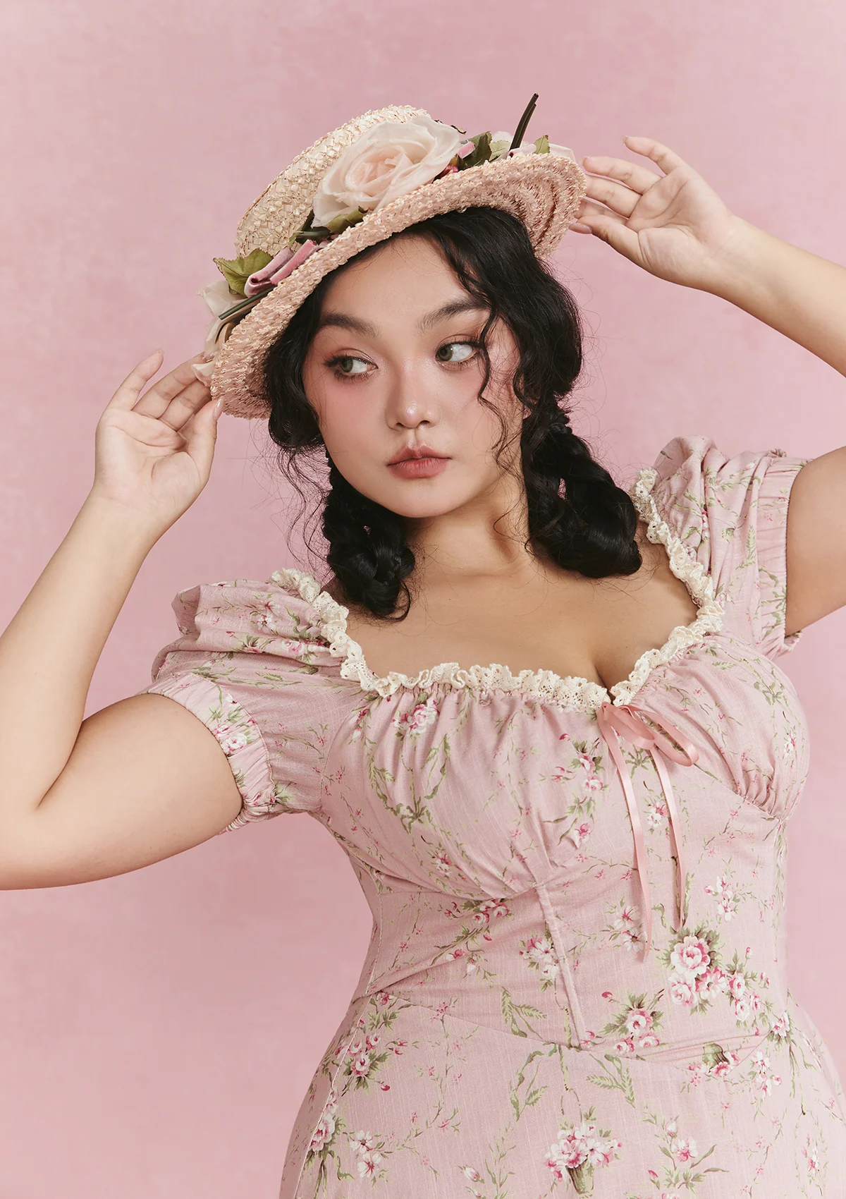 Curve & Plus Rosa Rubus Story Corset Dress - Image 7