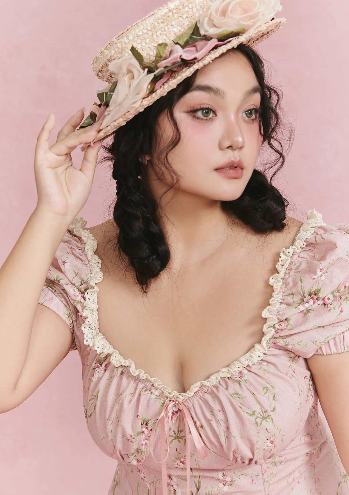 Curve & Plus Rosa Rubus Story Corset Dress - Image 9