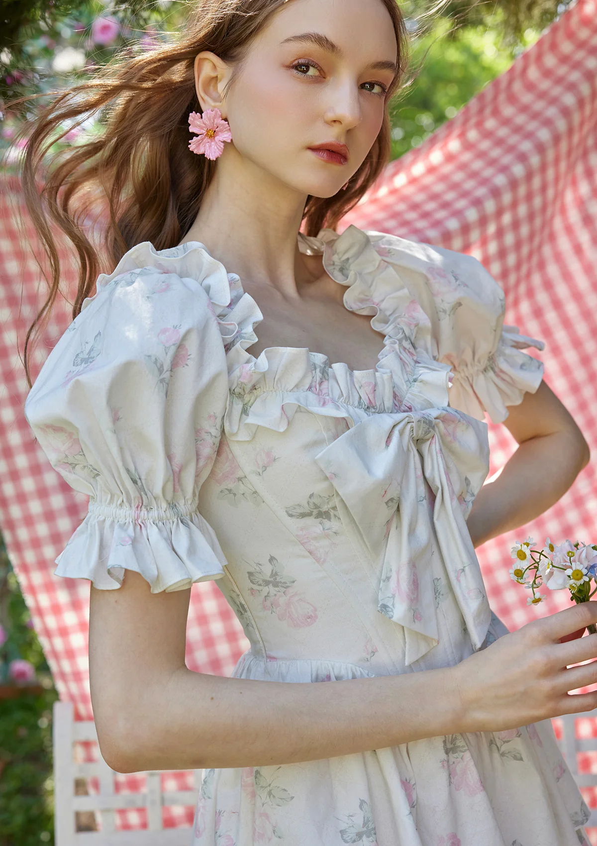 Bloom in Coral Island Corset Dress - Image 5