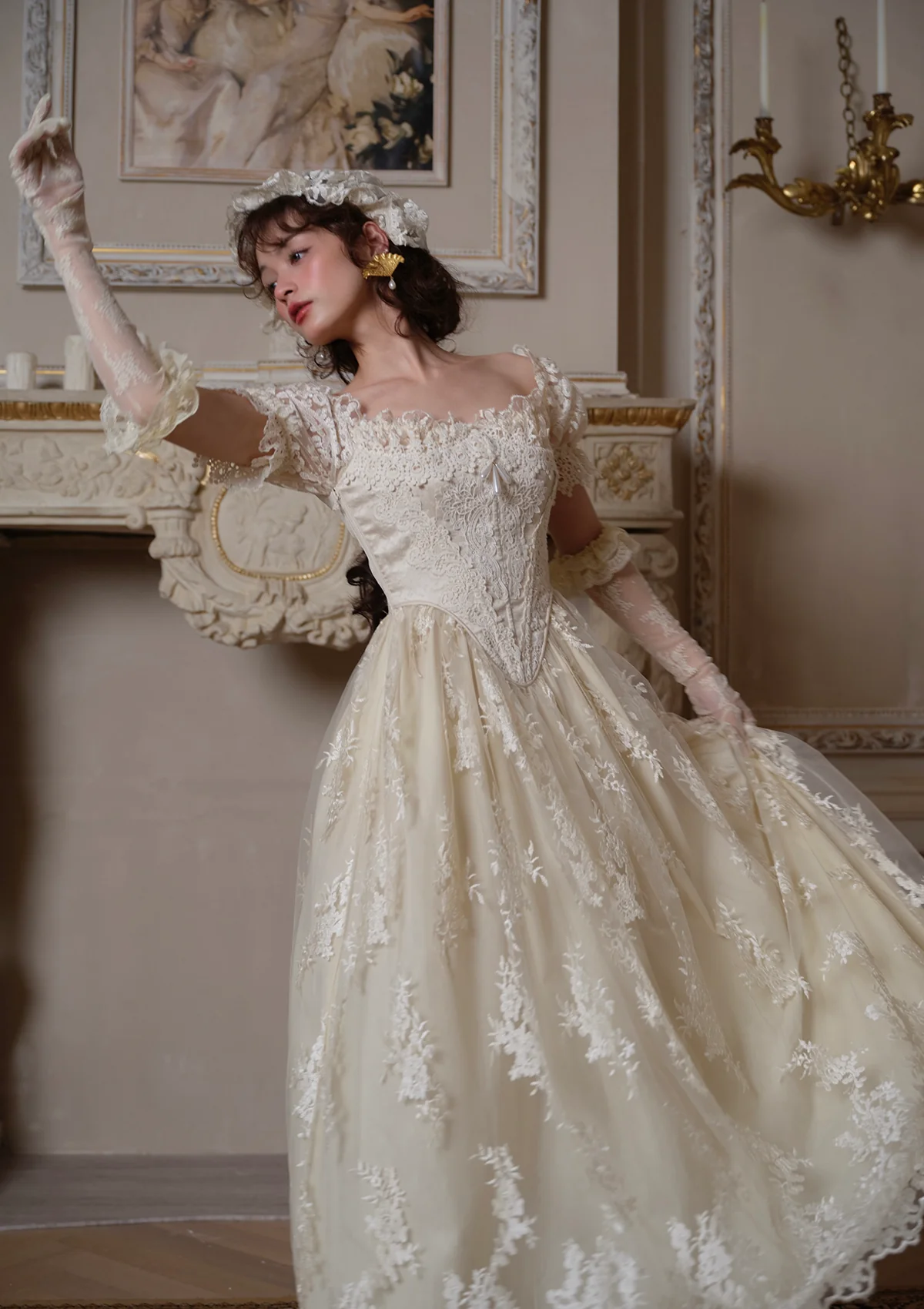 The Tear of Blossom and Candle Corset Dress - Image 5