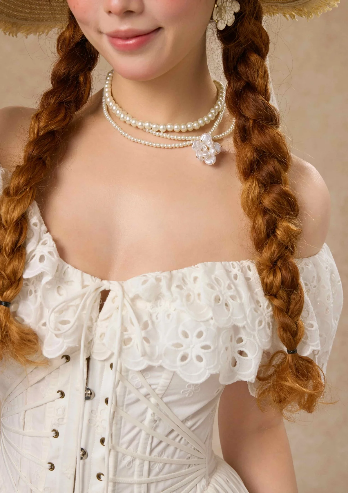 Pearl Floral Dew Necklace - Image 7