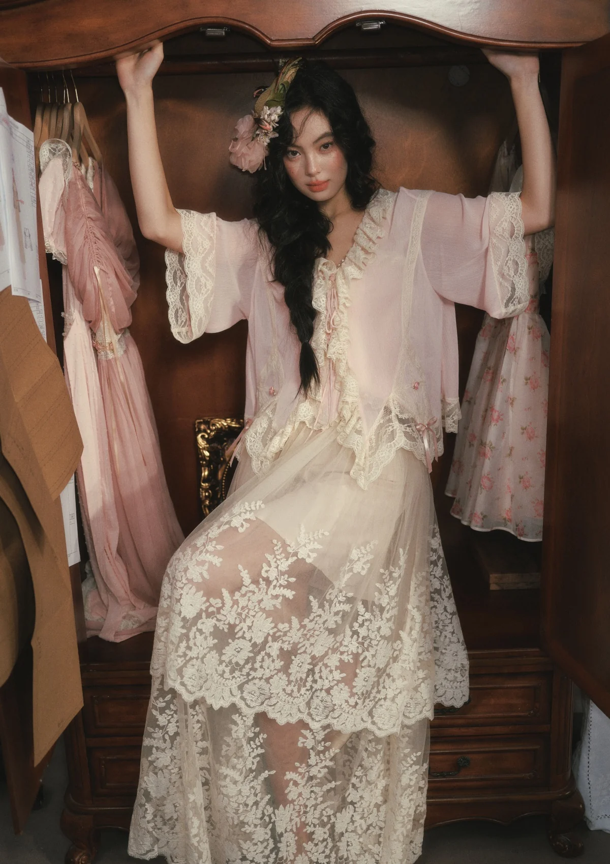 Pink Mist Kite Cardigan - Image 5