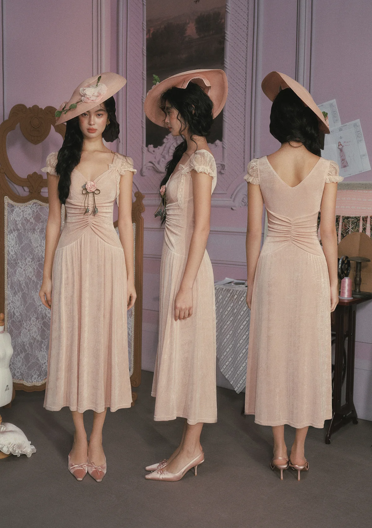 Rose Socialite Dress - Image 3