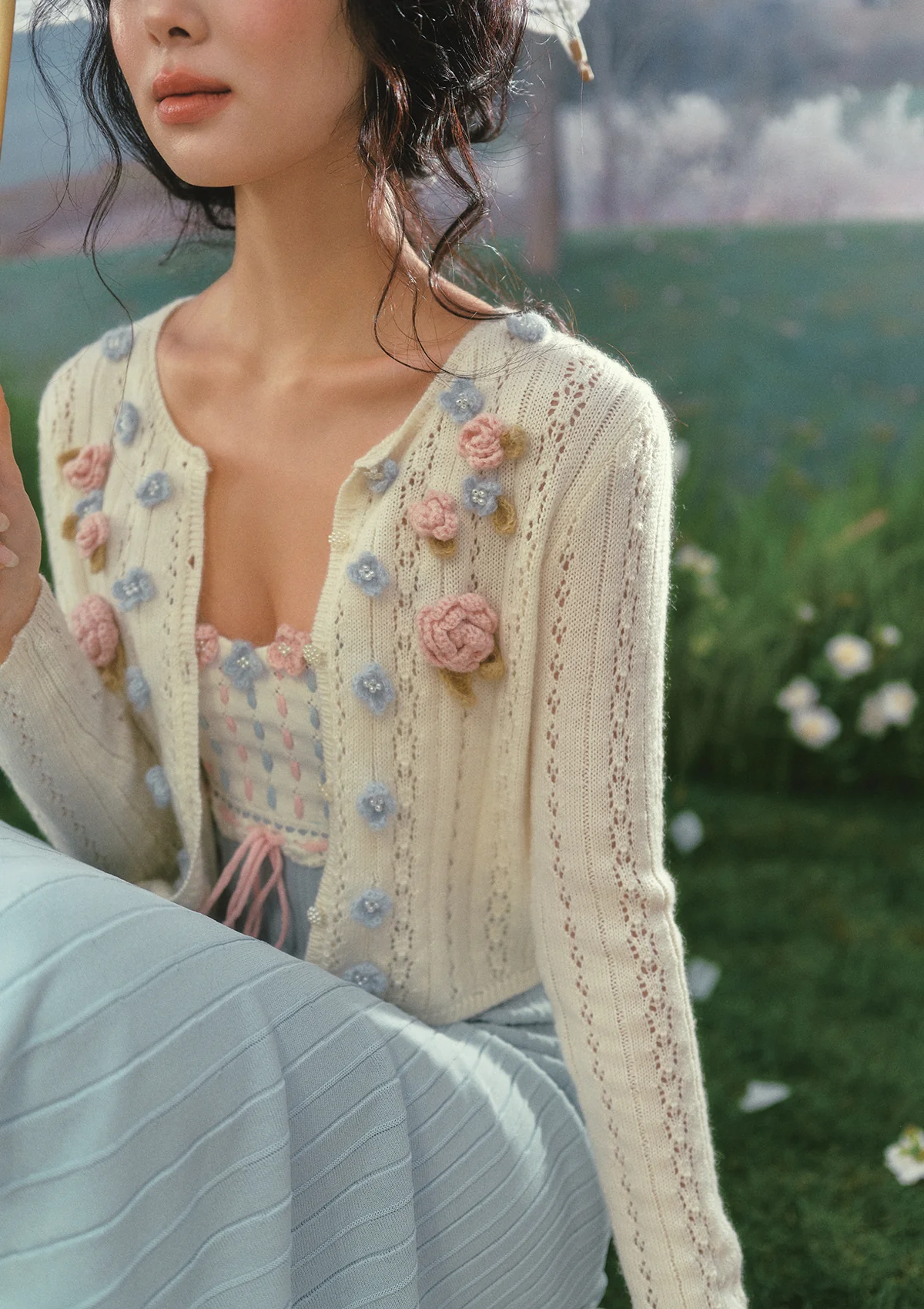 Rose Tide Knit Cardigan - Image 8