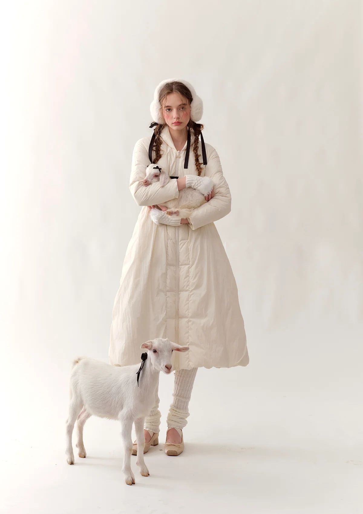 Sea Salt Chiffrette Down Jacket - Image 6