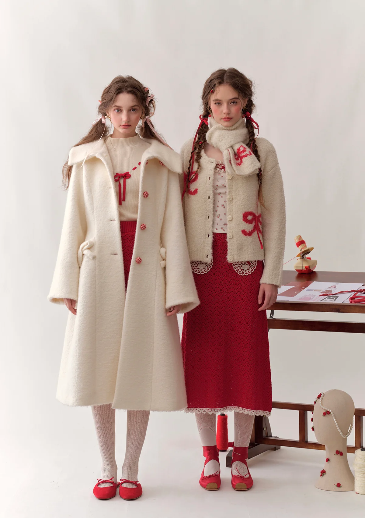 Strawberry Young Sister Knit Cardigan - Image 8