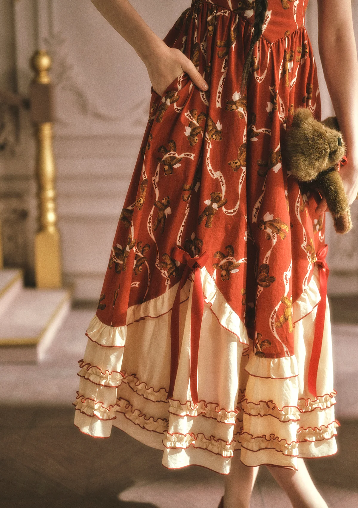 Teddy Tomato Sauce Dress - Image 7