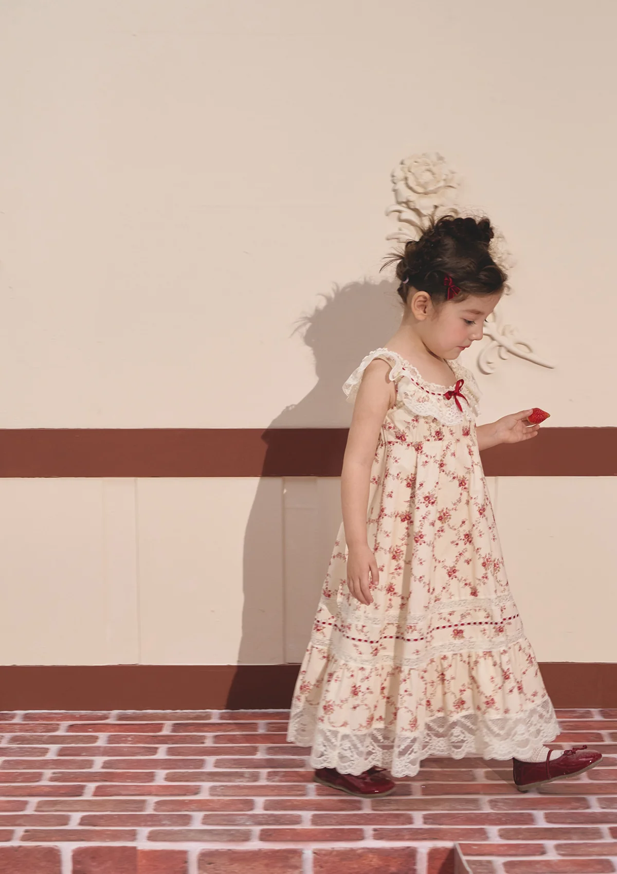 Toddler Girl Red Garnet Dress - Image 9