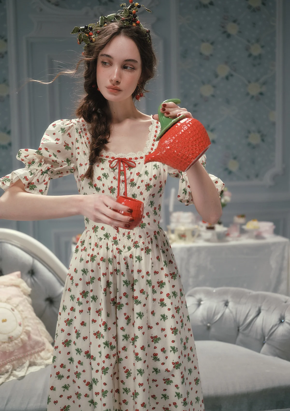 Wild Strawberry Paradise  Dress - Image 7