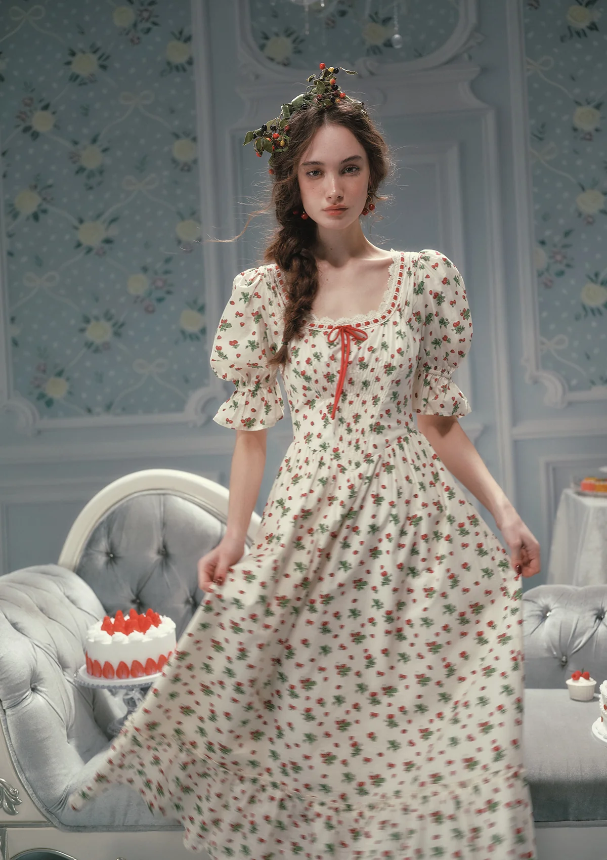 Wild Strawberry Paradise  Dress - Image 9