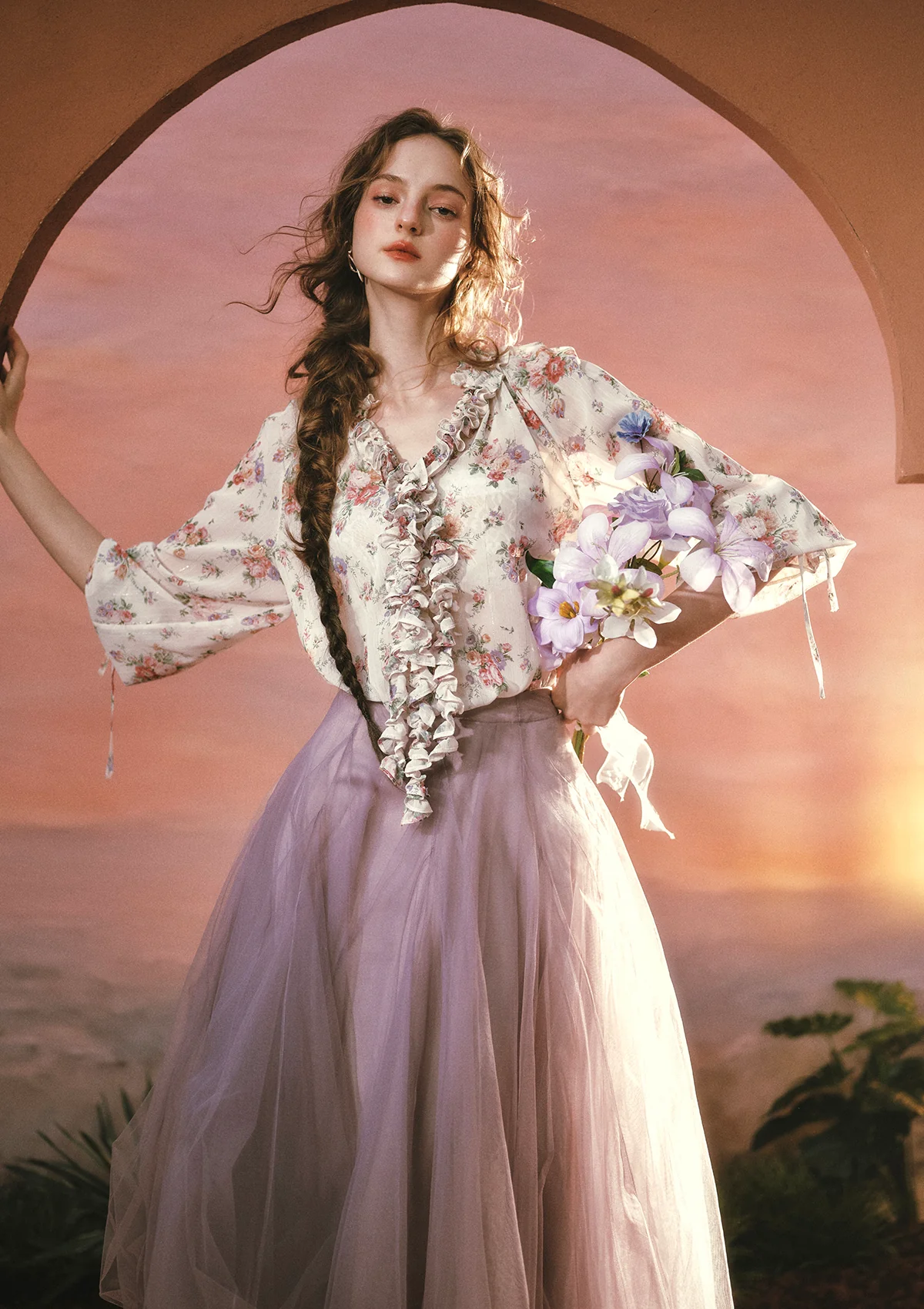 Wisteria Bloom Whispers Shirt - Image 6